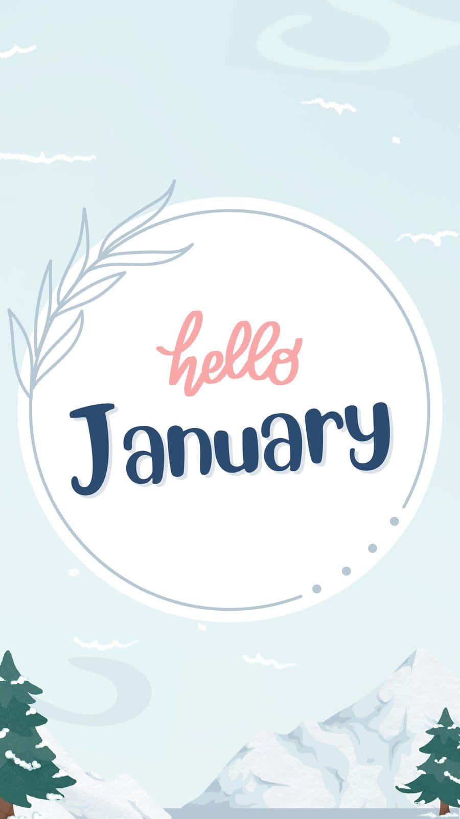 Velkommen januar, lad det nye år begynde! Wallpaper