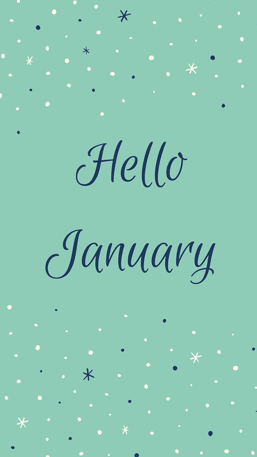 Hello January! A Shining New Year Lies Ahead Wallpaper