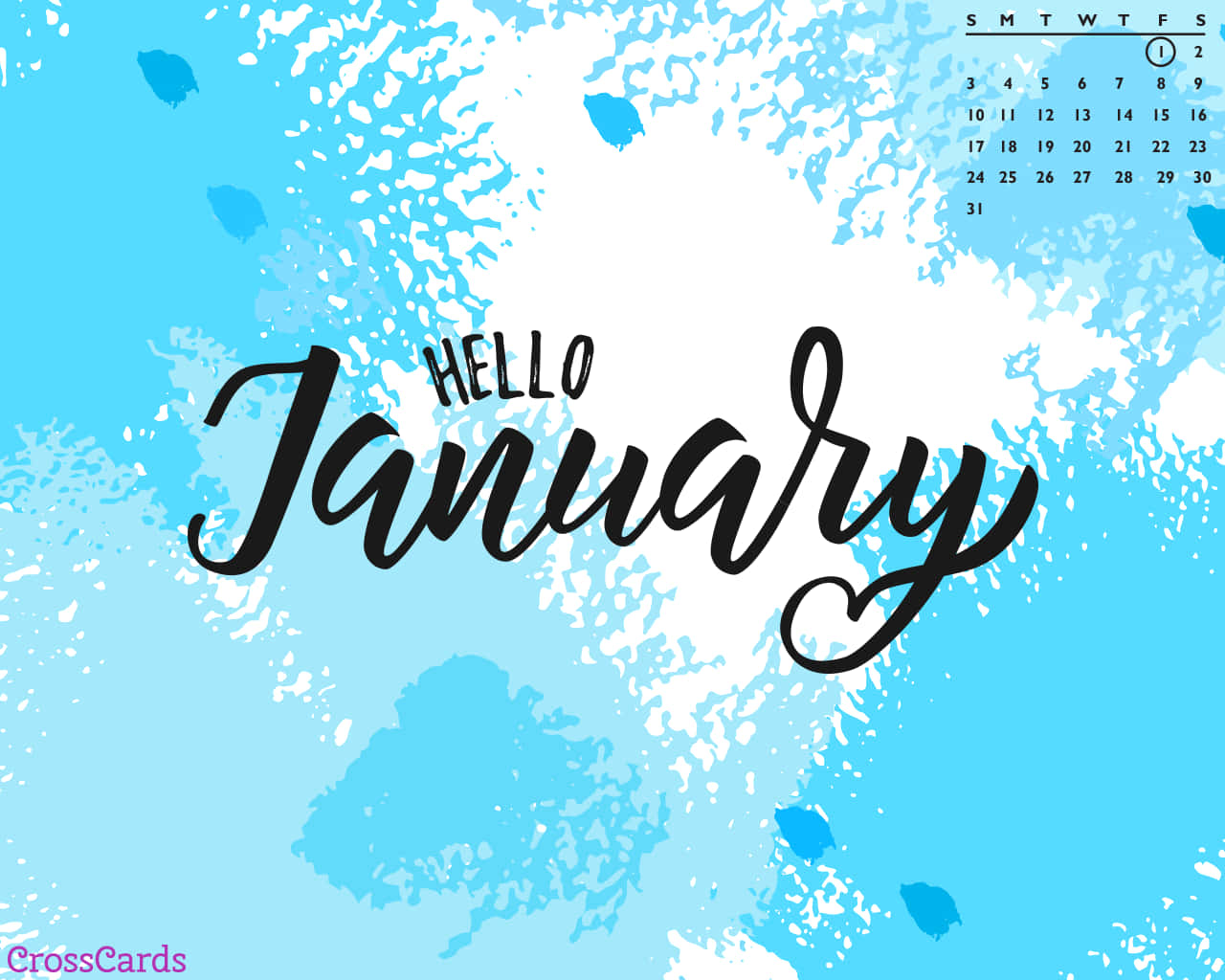 Start det nye år med Hej Januar 2021 tapet til din telefon. Wallpaper