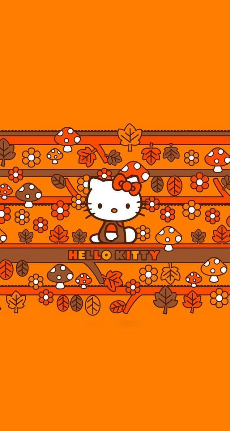 Hello Kitty Autumn Themed Wallpaper Wallpaper