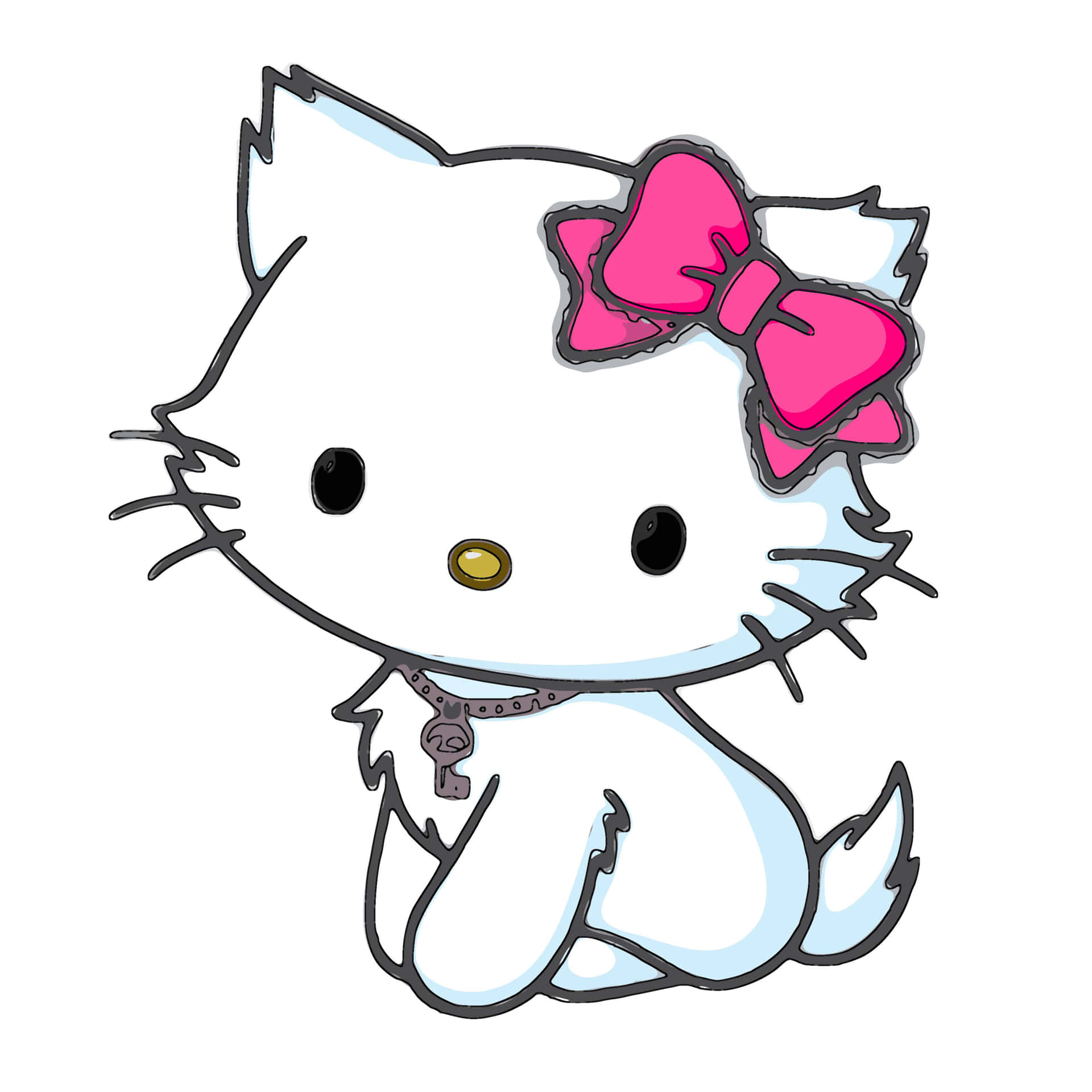 Hintergrundmit Hello Kitty's Haustier Charmmy Kitty