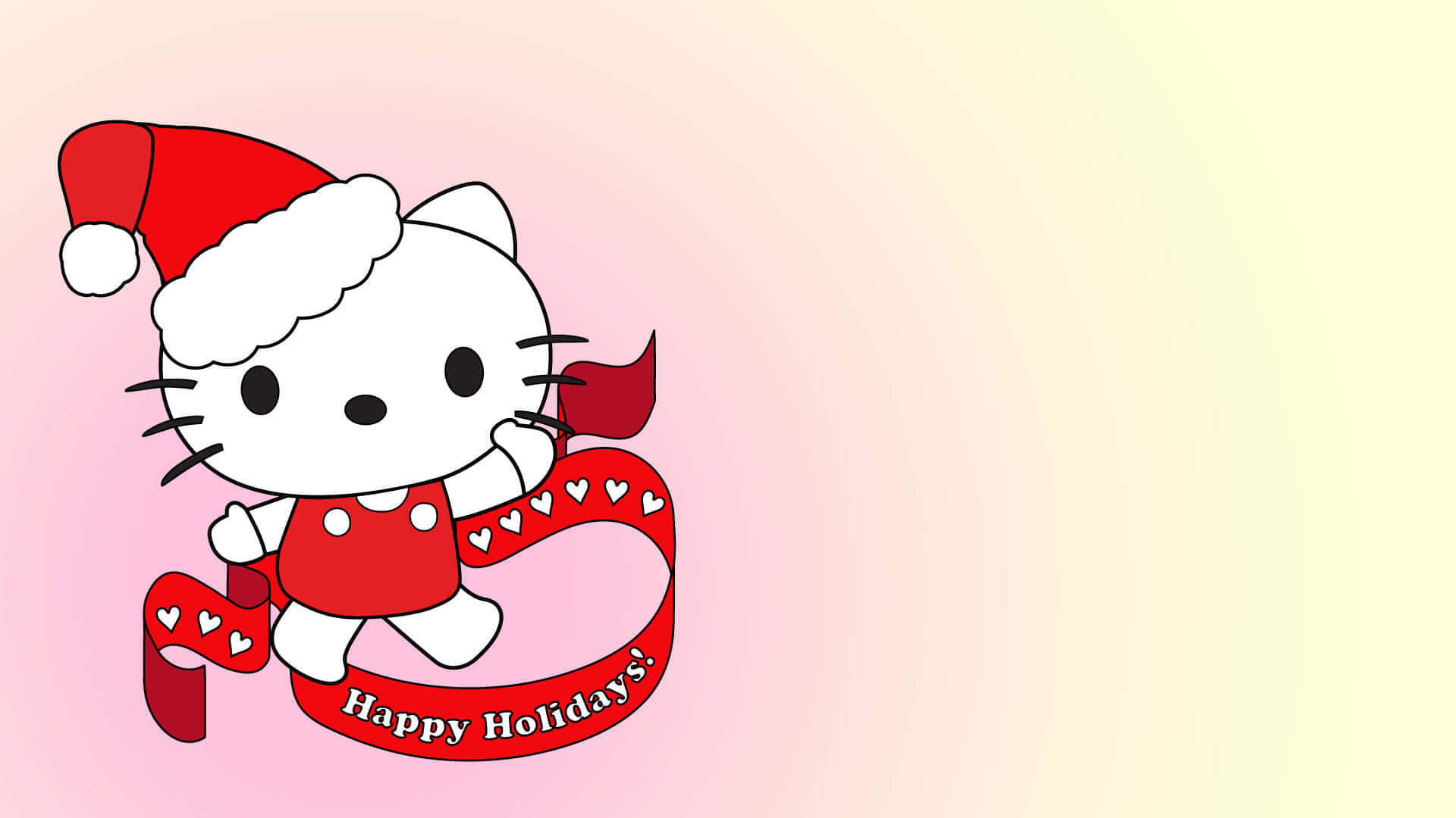 Hello Kitty Happy Holidays Poster Background