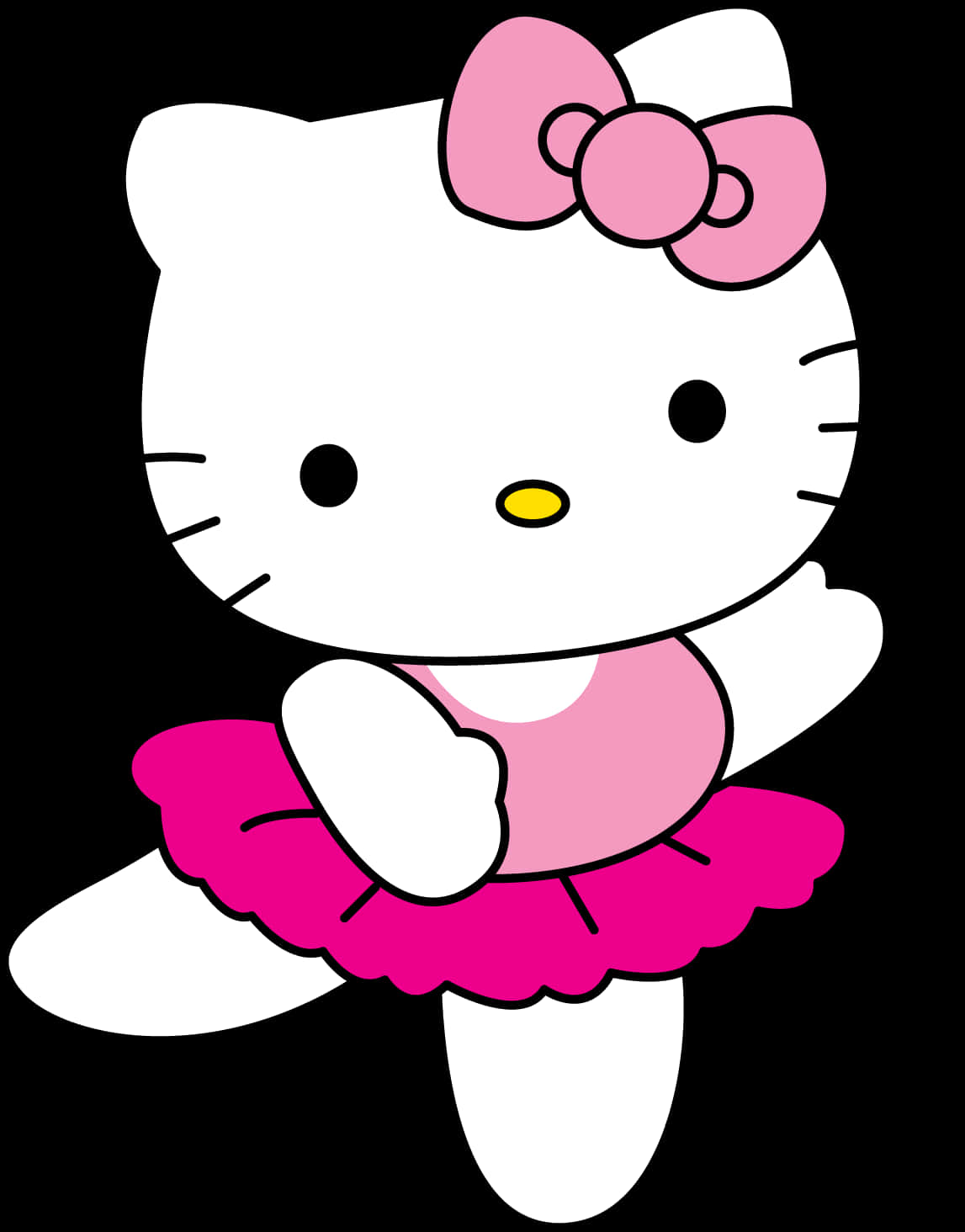 Hello Kitty Ballerina Vector PNG