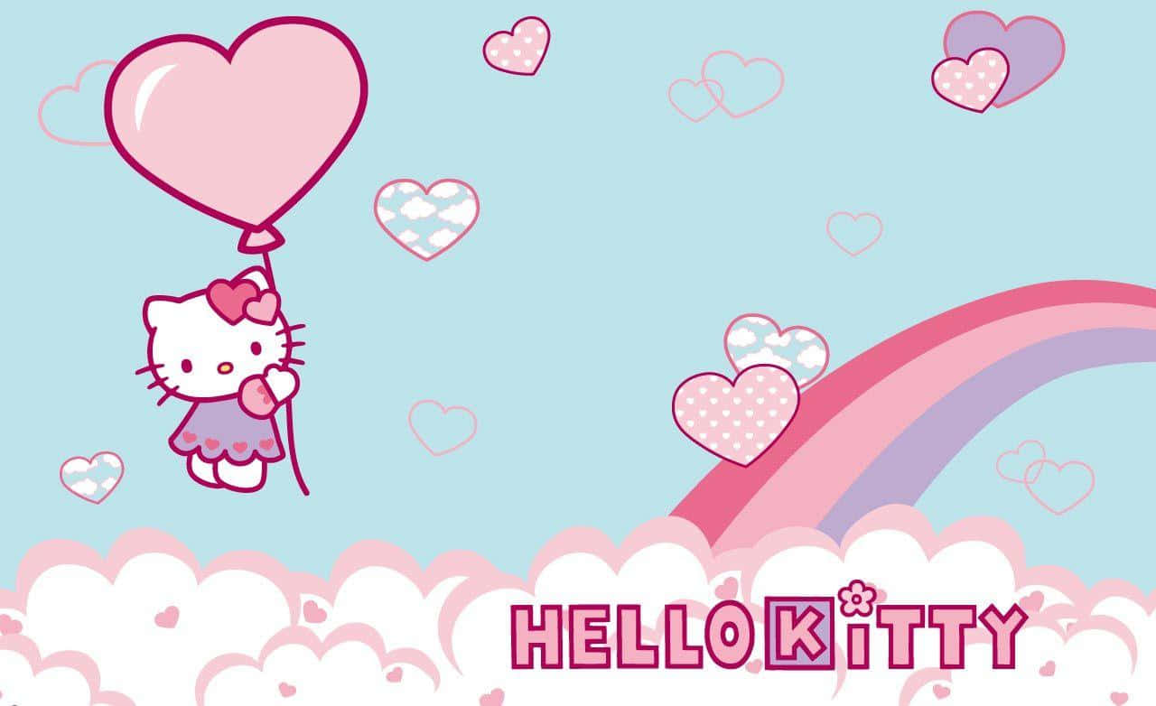 Hello Kitty Balloon Adventure Wallpaper