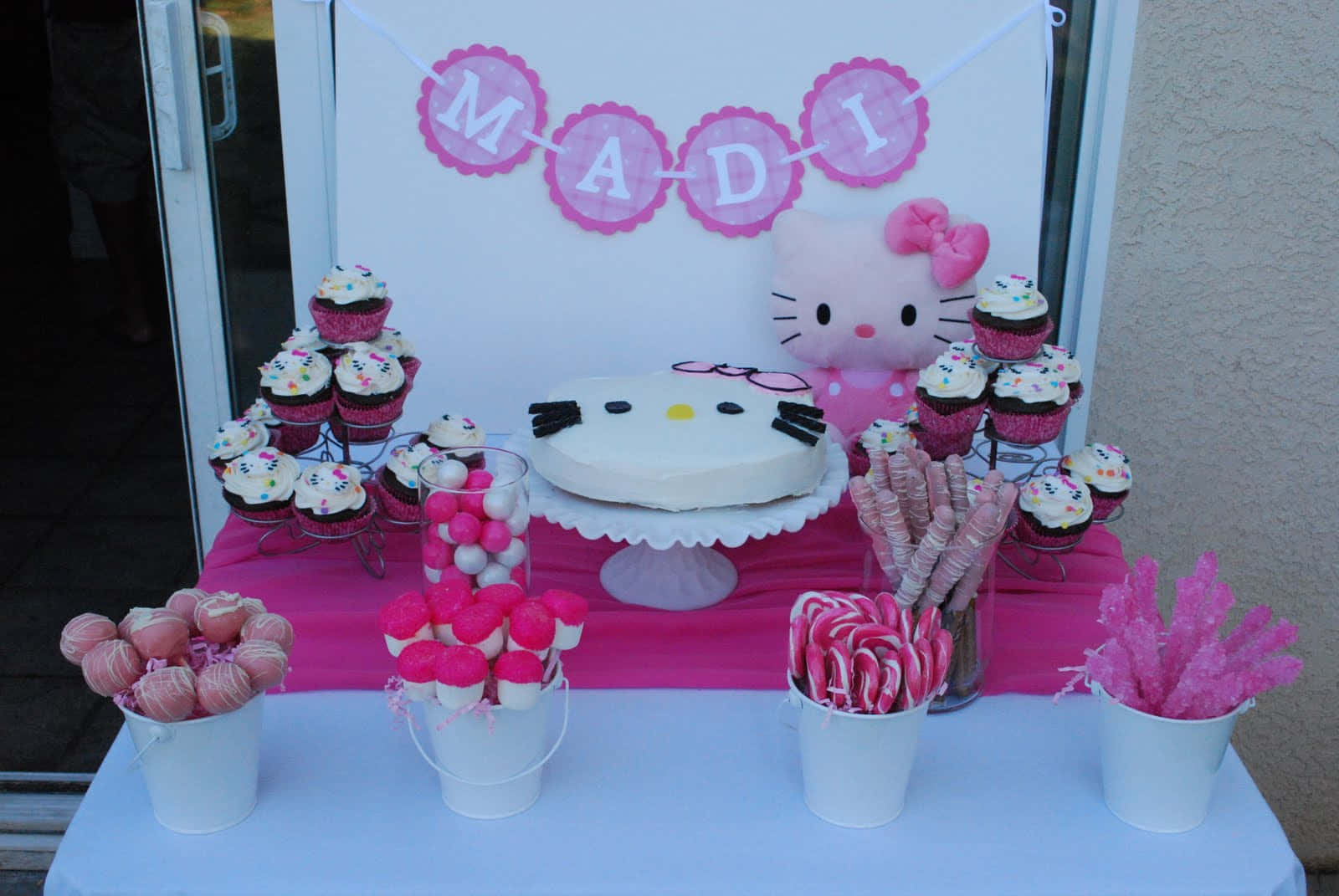 Celebrate in Style with Hello Kitty Birthday Party Wallpaper