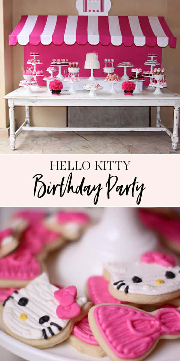 Celebrate with Hello Kitty - A Colorful Birthday Bash Wallpaper