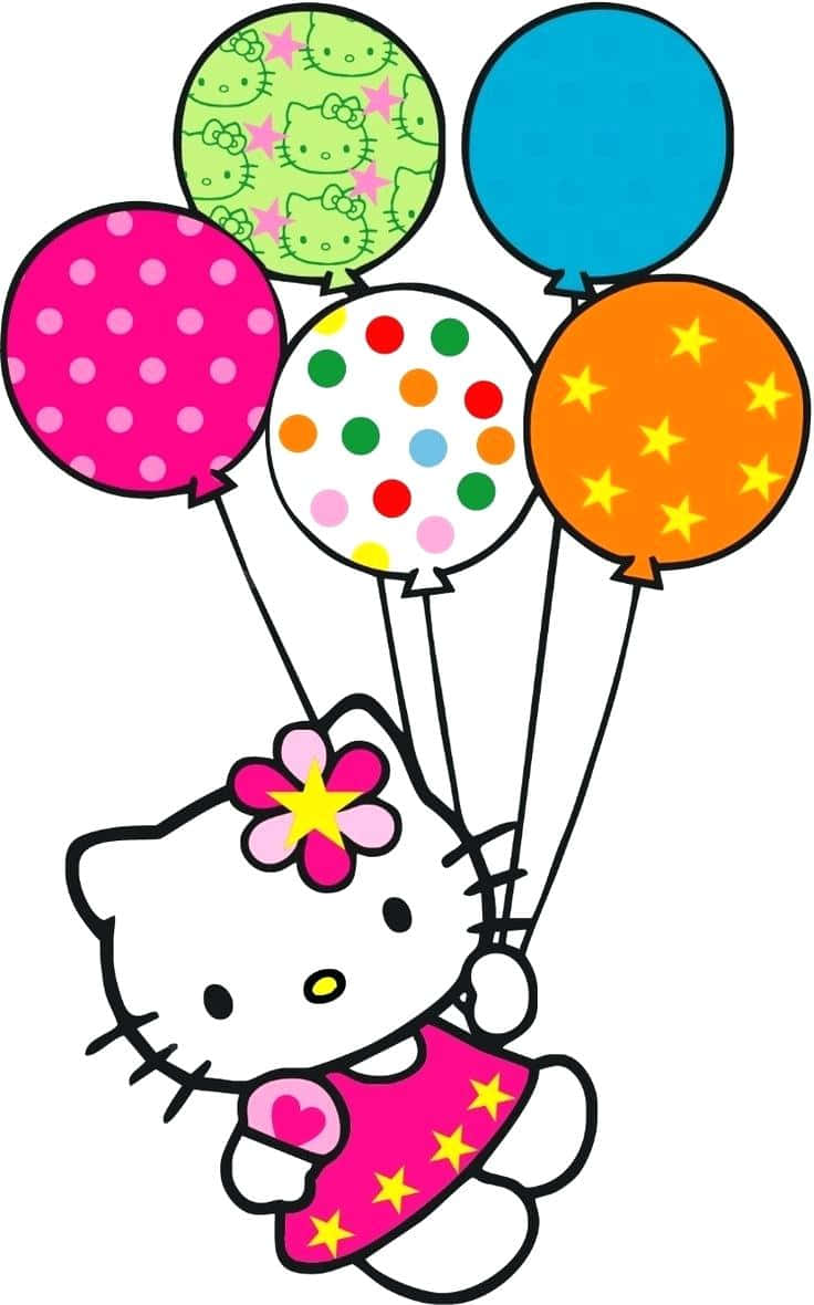 Celebrating Hello Kitty's Special Day Wallpaper