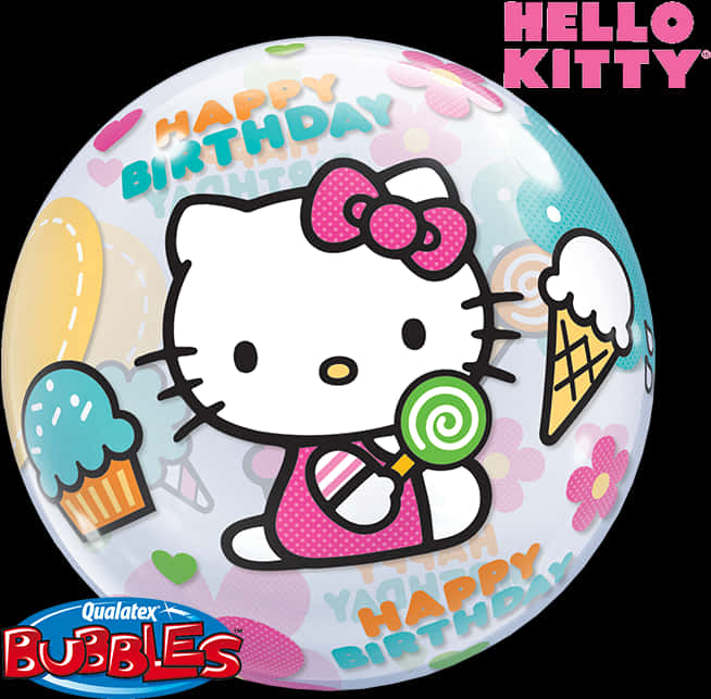 Hello Kitty Birthday Balloon PNG