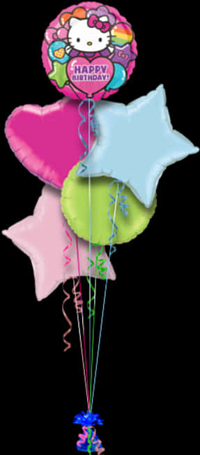 Hello Kitty Birthday Balloons PNG
