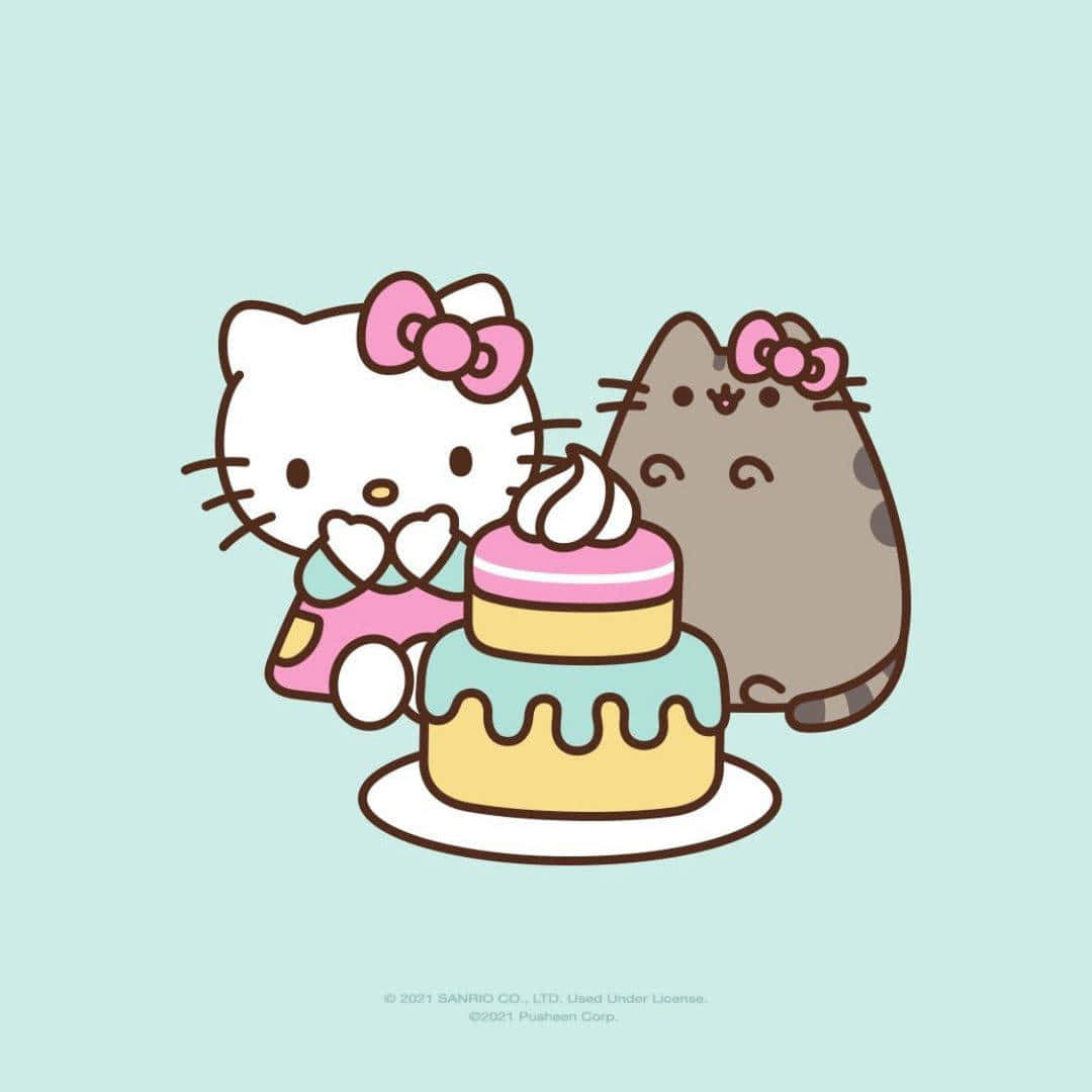 Hello Kitty Birthday Cake Sanrio Pfp Wallpaper