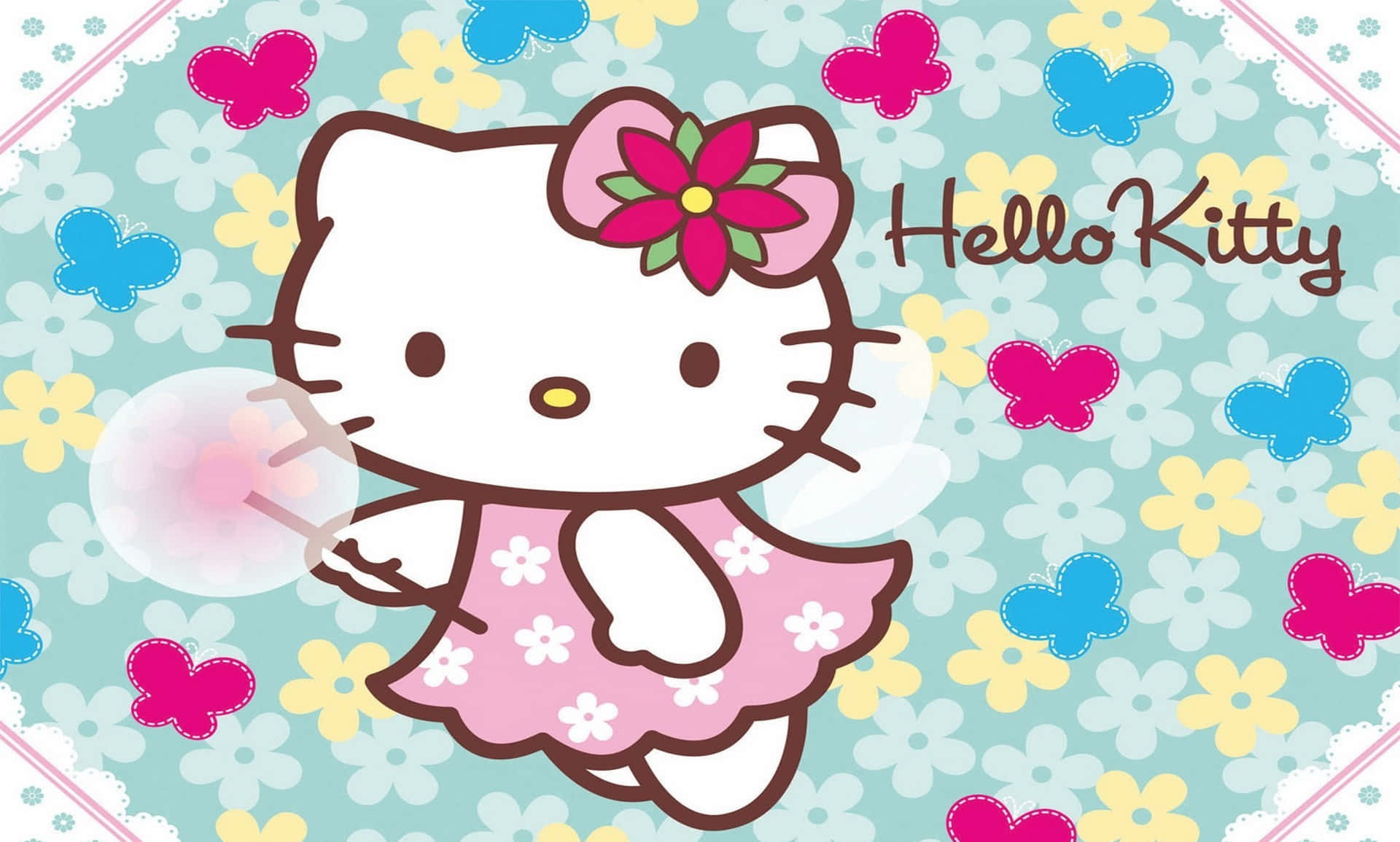 Hello Kitty Bubble Gum Wallpaper
