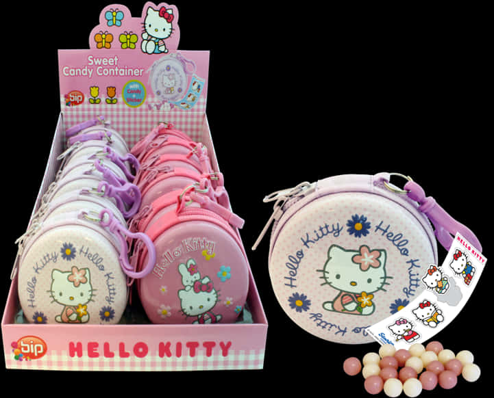 Hello Kitty Candy Containers Birthday Theme PNG