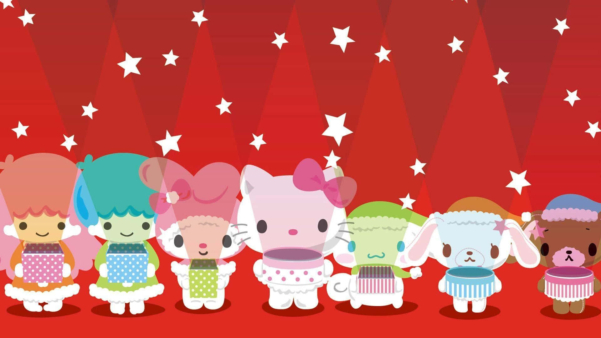 Where Joy is Found this Christmas!": Celebrate the season with Hello Kitty! Wallpaper