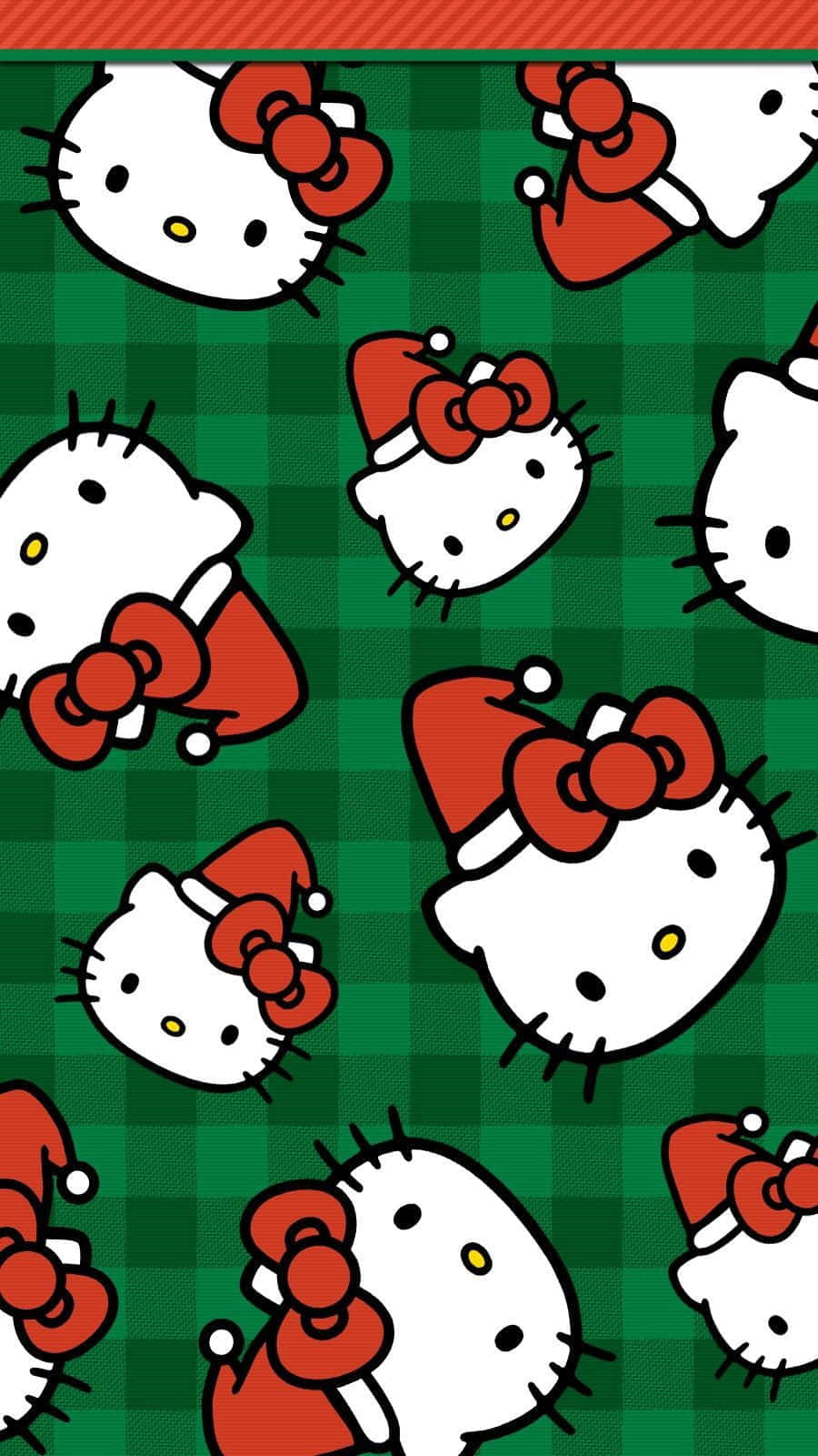 hello kitty christmas background