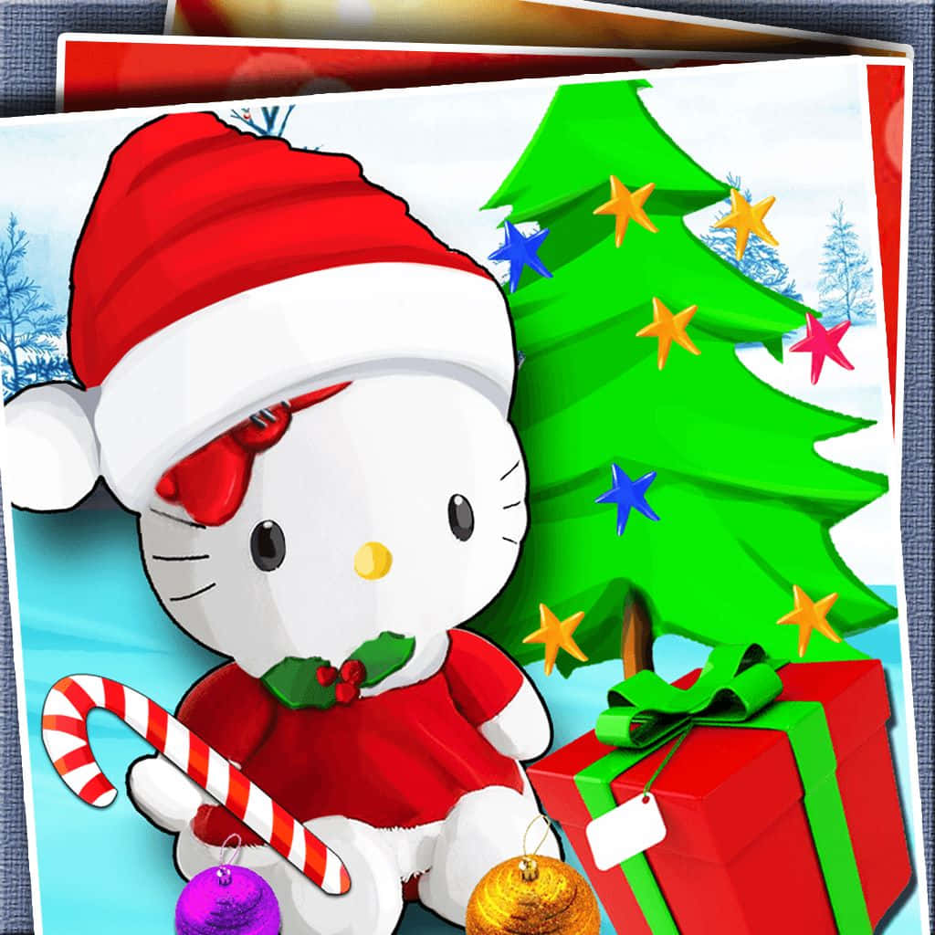 Hello Kitty Christmas Celebration Wallpaper