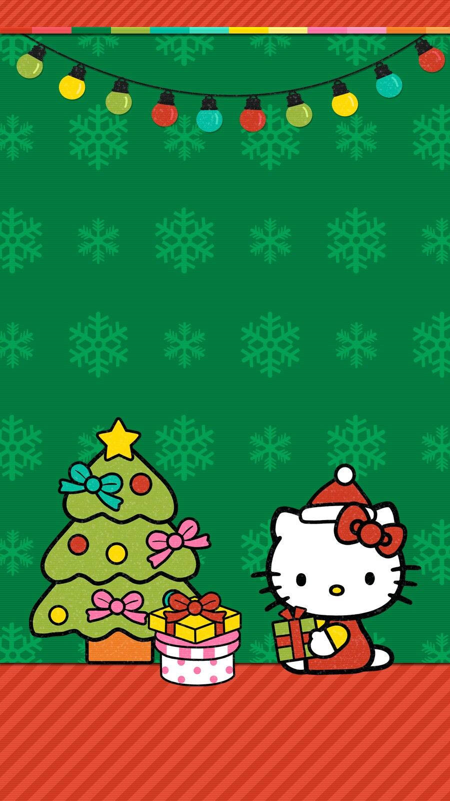 Hallokitty Weihnachts-handy Wallpaper