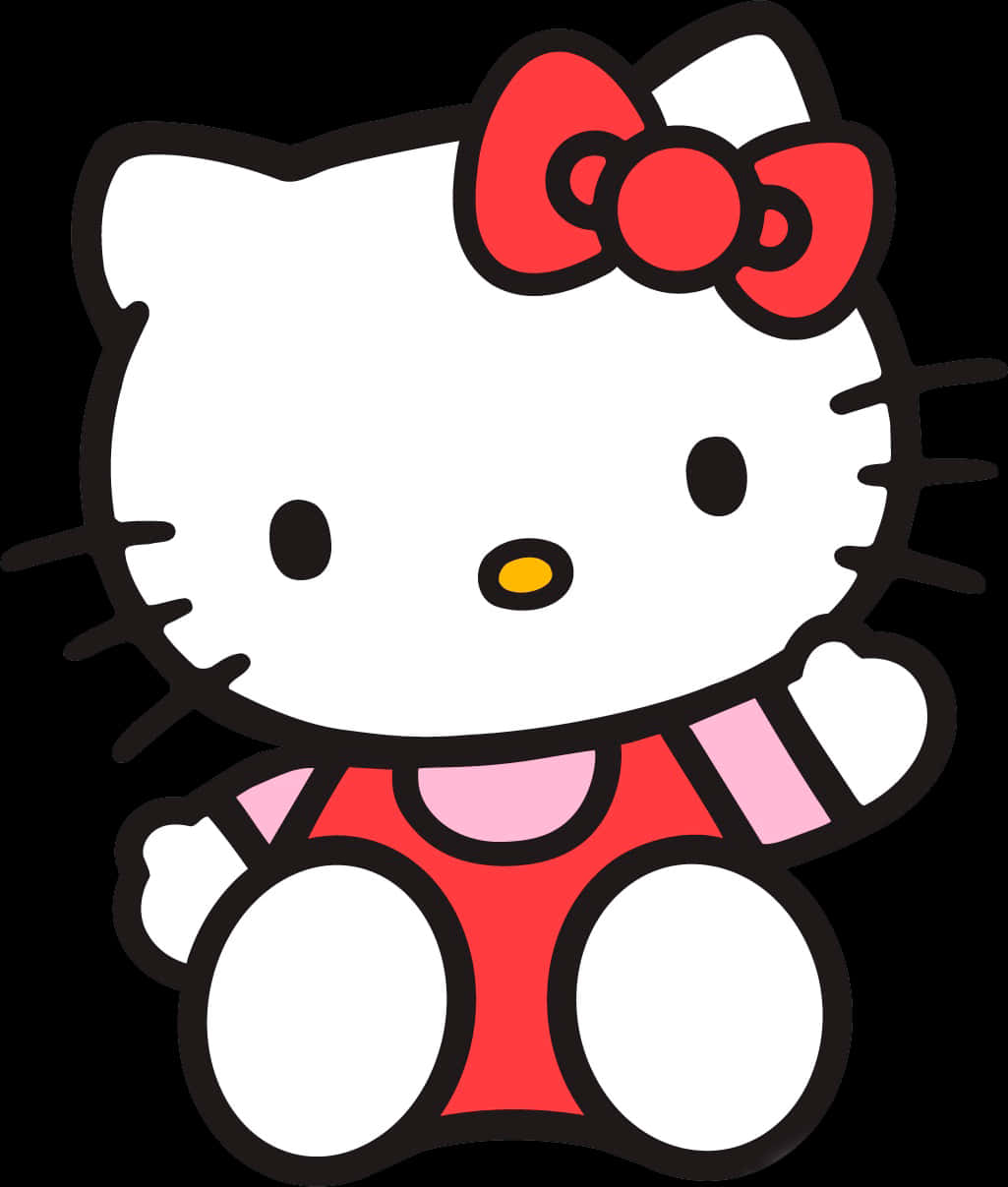 Download Hello Kitty Classic Pose | Wallpapers.com