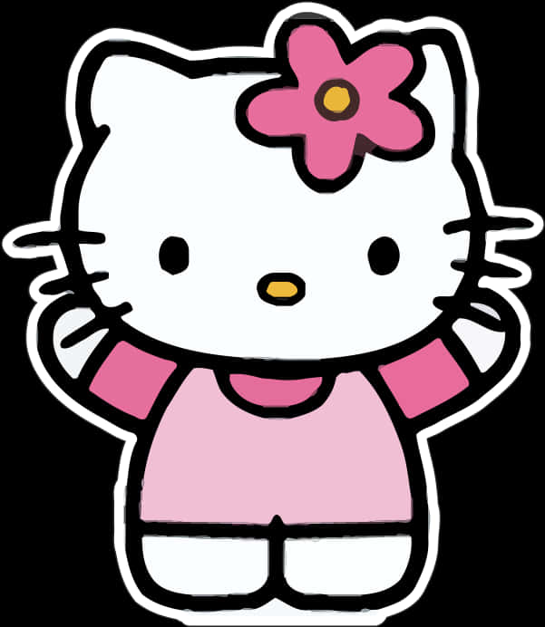Hello Kitty Classic Pose PNG