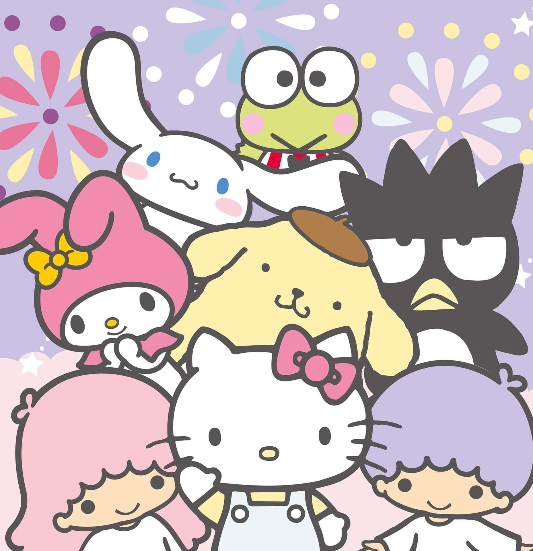 Hello Kitty Friends Cartoon Aesthetic Wallpaper