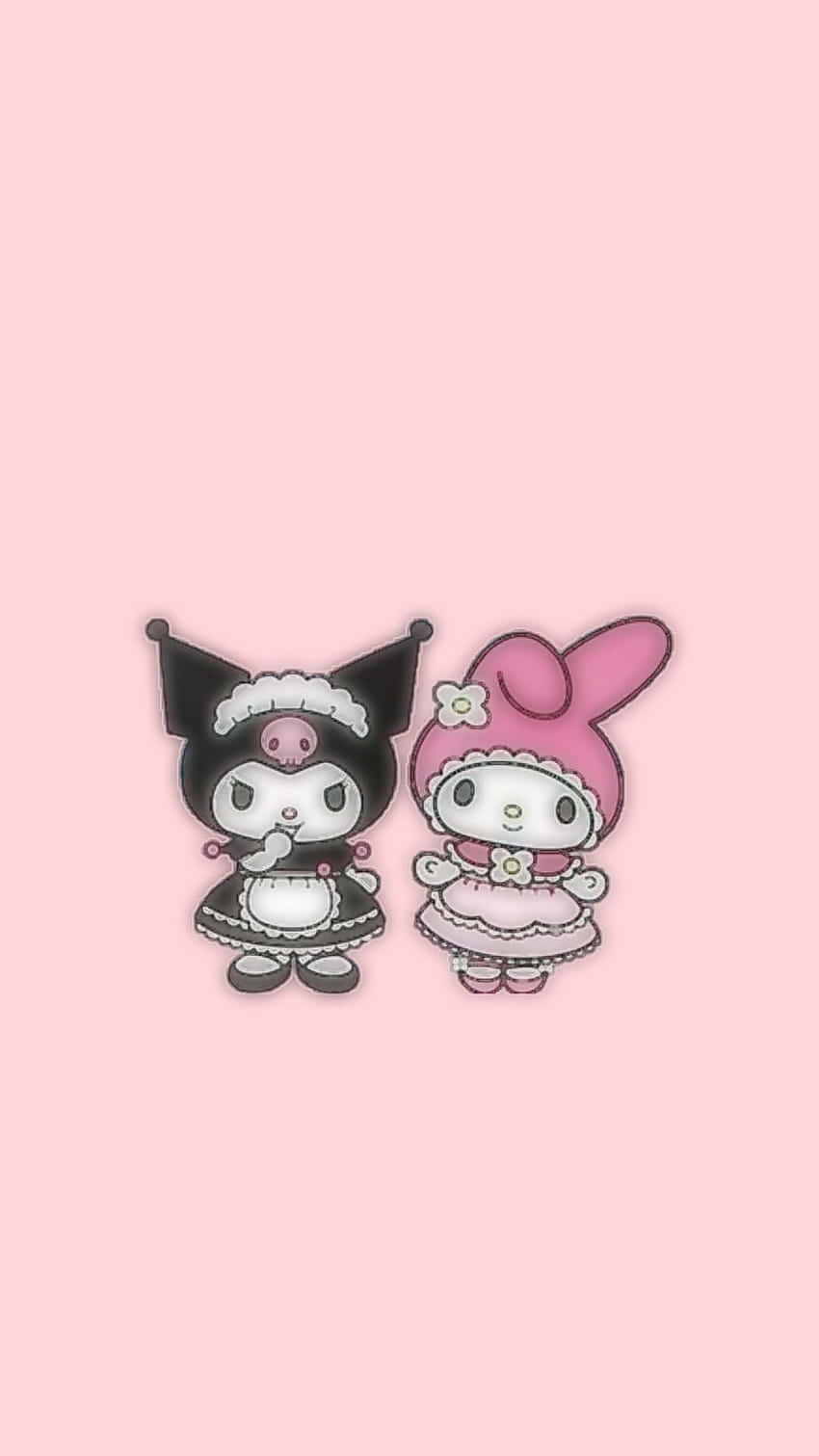 Hello Kitty Friends Costumed Characters Pink Background Wallpaper