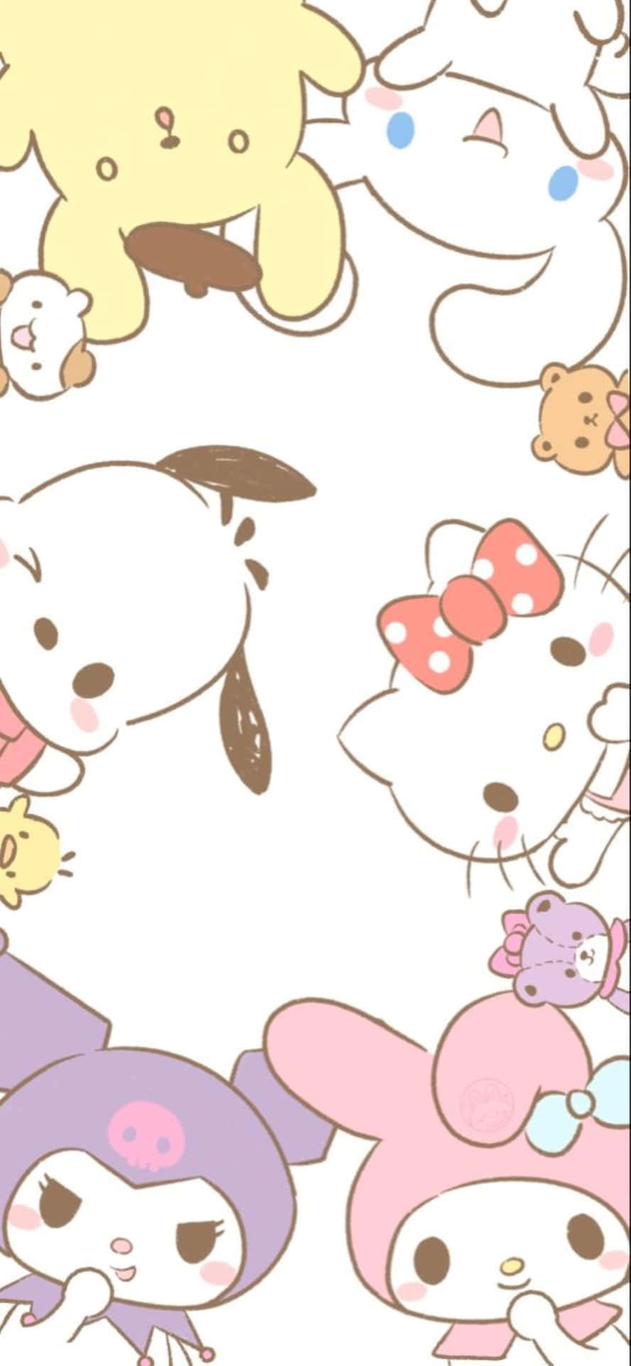 Hello Kitty Friends Cute Aesthetic Wallpaper