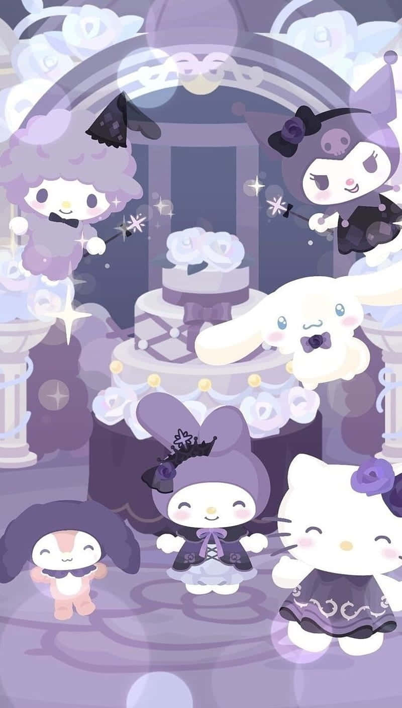 Hello Kitty Friends Gothic Aesthetic Wallpaper