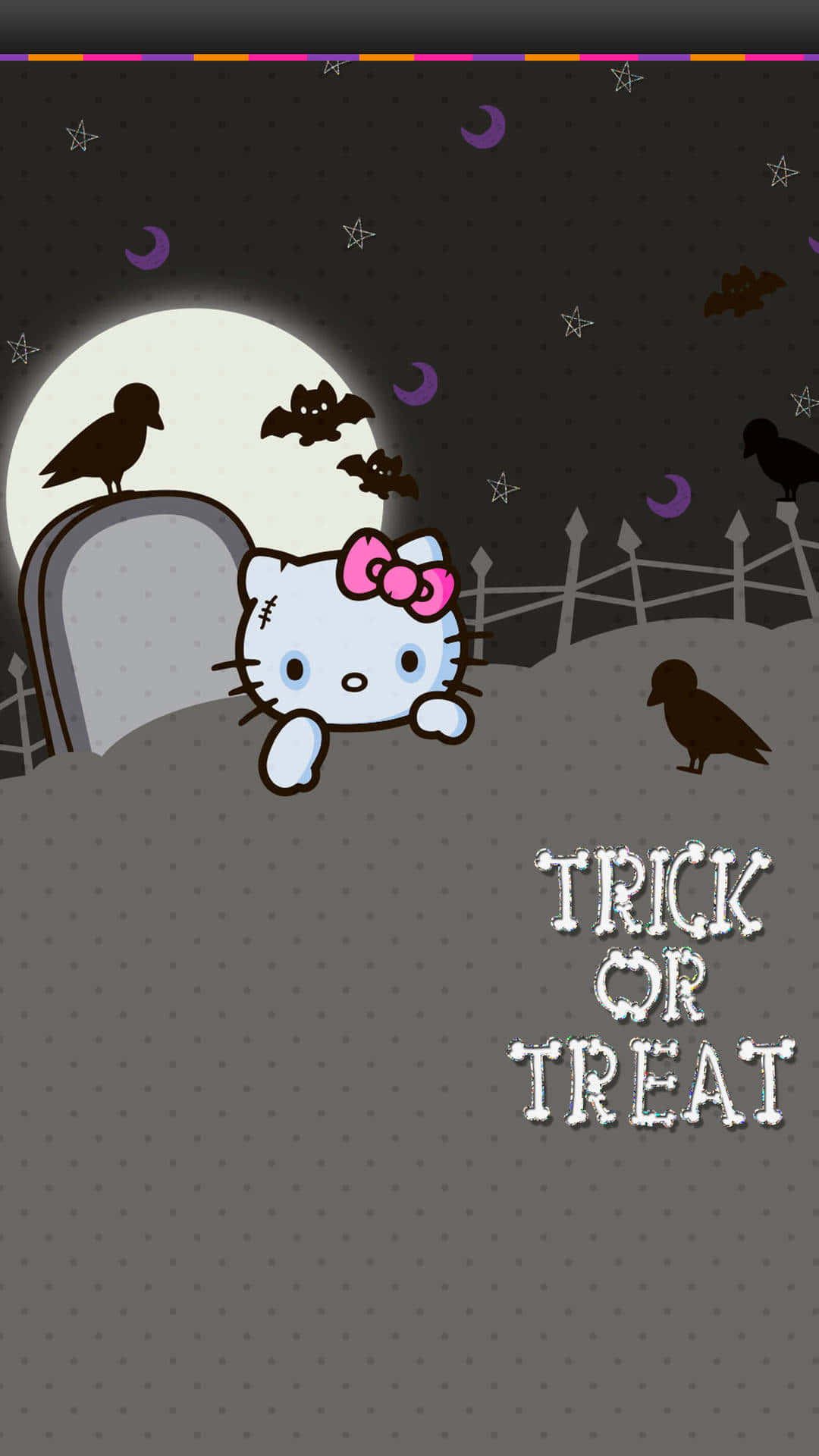 Hello Kitty Halloween Trickor Treat Wallpaper