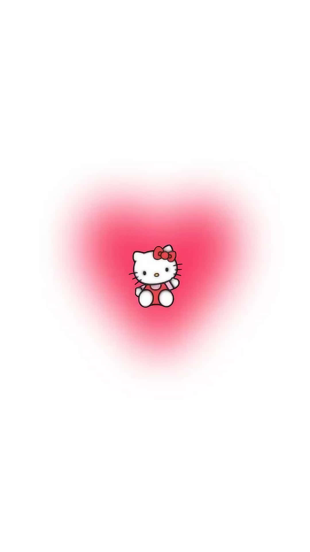 Hello Kitty Heart Background Wallpaper
