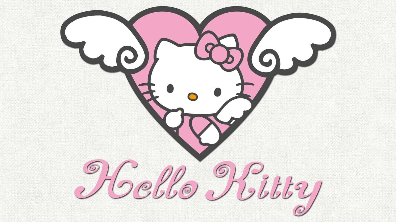 Hello Kitty Heart Logo Wallpaper