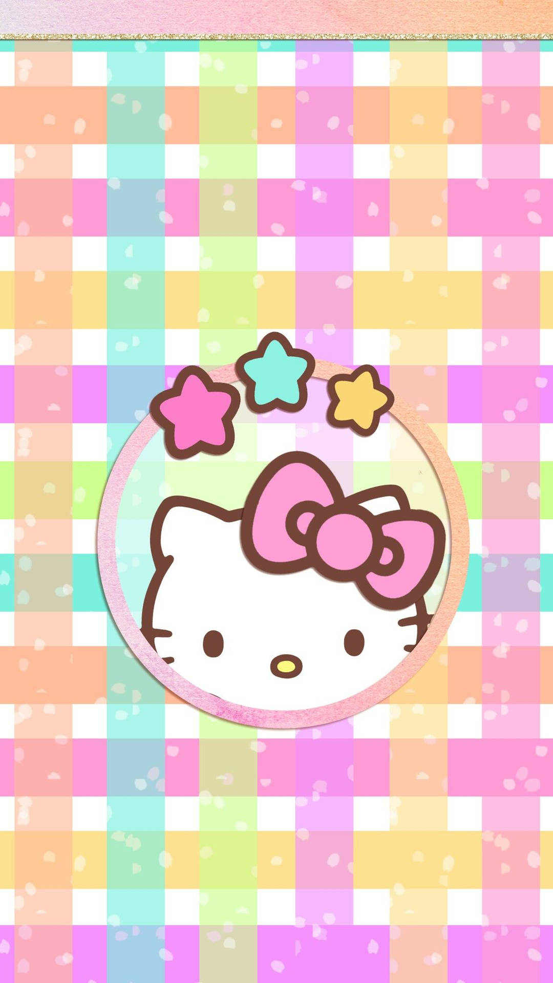 Hello Kitty Kawaii Weaved Pastel Picture