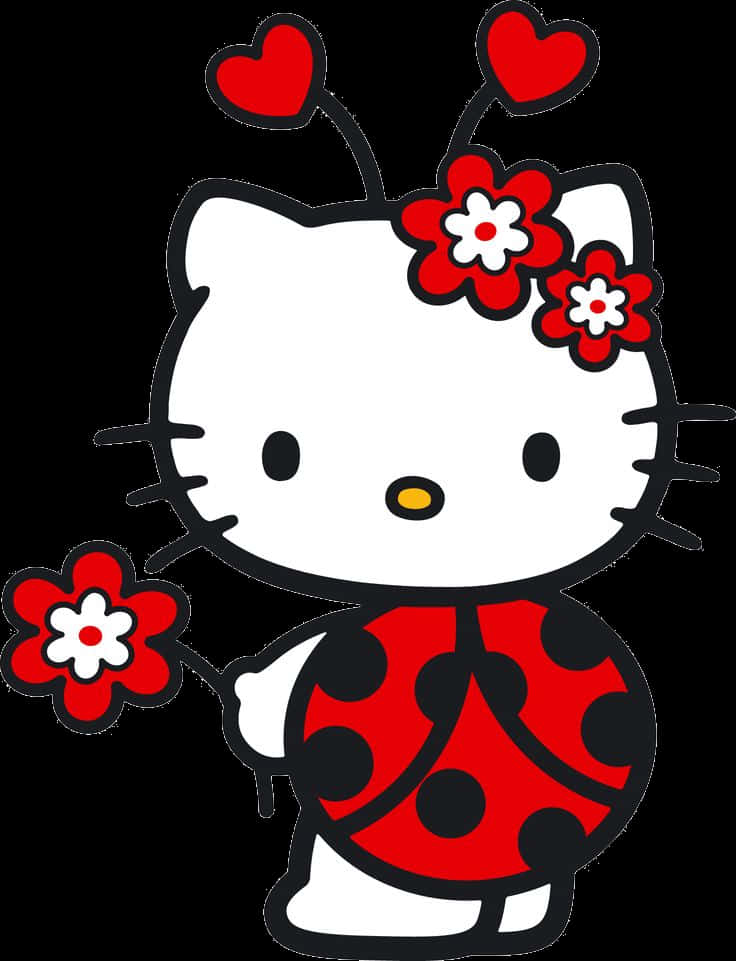 Hello Kitty Ladybug Costume PNG