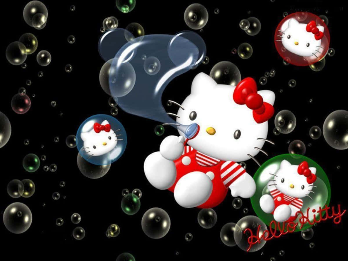 Genießensie Die Niedlichkeit Von Hello Kitty Mit Diesem Schlanken Laptop! Wallpaper