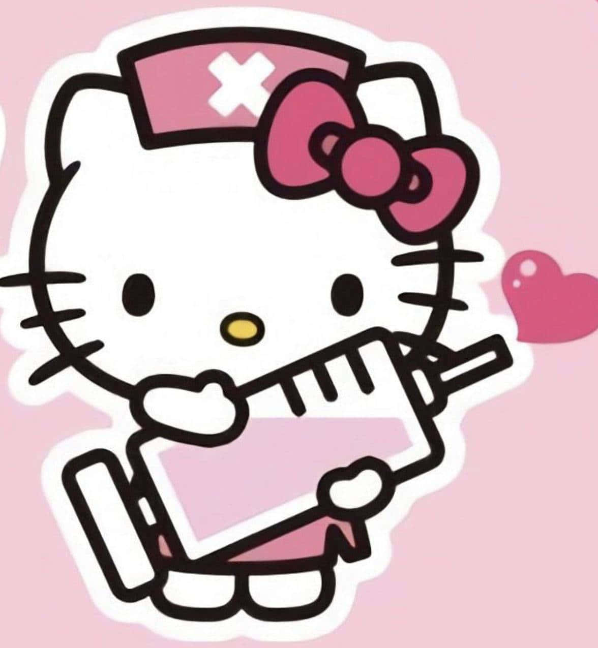 Hello Kitty Nurse Aesthetic.png Wallpaper