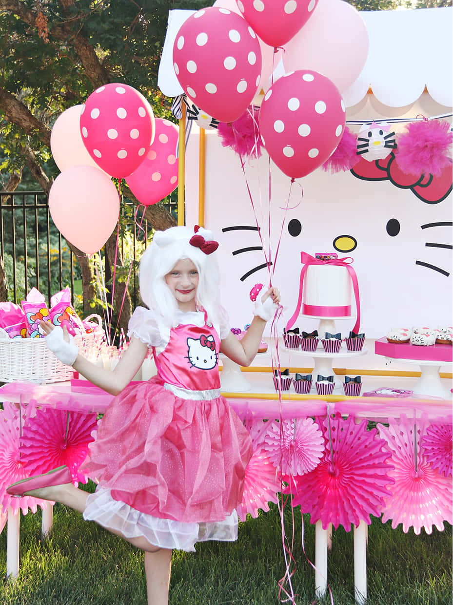 Hello Kitty Party Celebration Wallpaper
