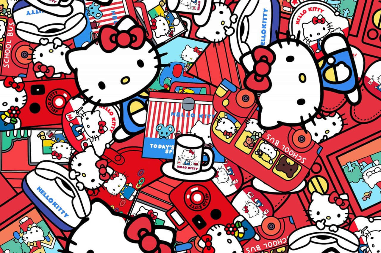Let Hello Kitty Help You With All Your Computing Needs! Wallpaper