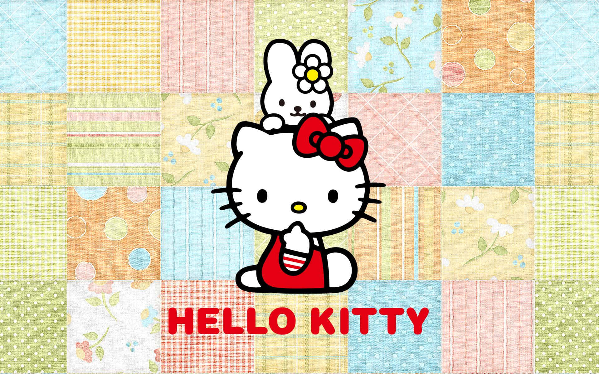 Nyd magten og skønheden i den søde verden af Hello Kitty med et tilpasset PC-tapet. Wallpaper