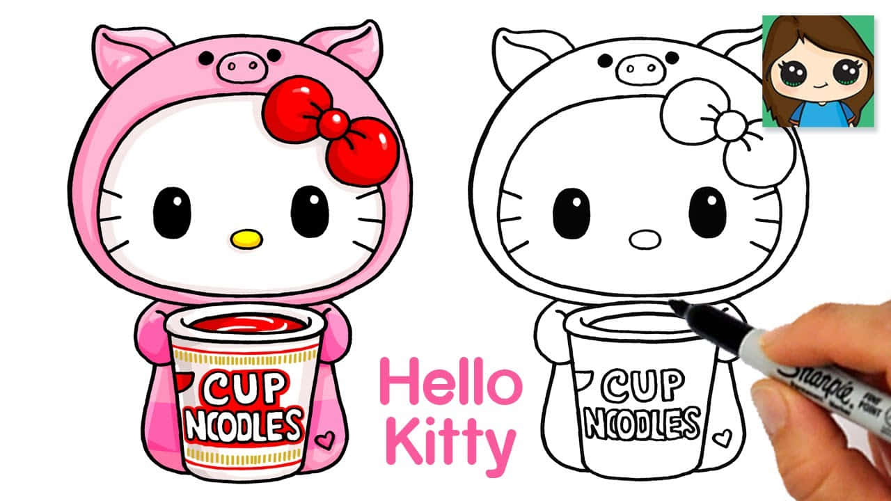 The smiling face of Hello Kitty!
