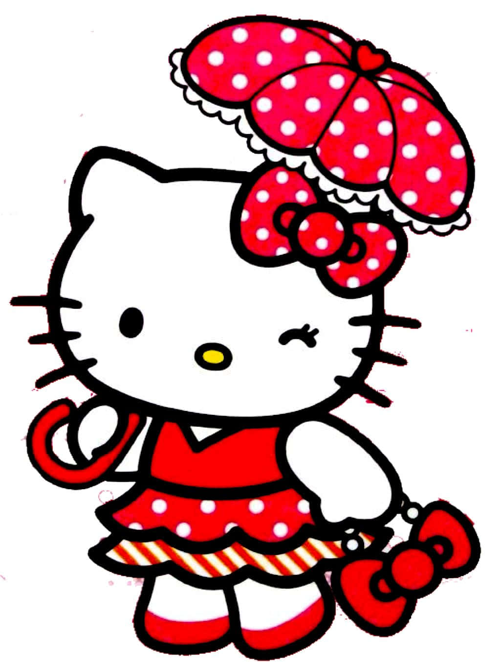 "Enjoy a cup of tea with Hello Kitty!"