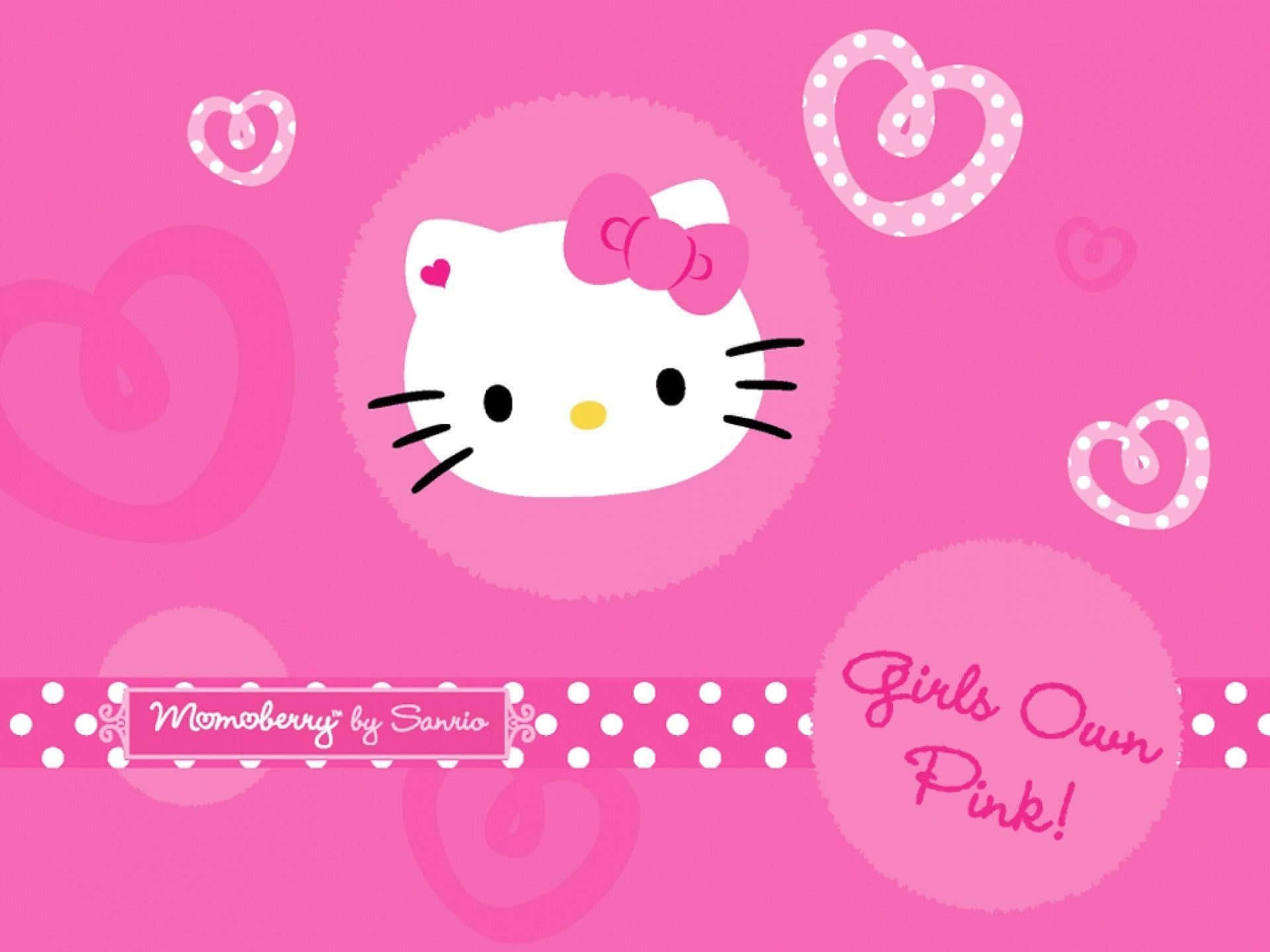 Hello Kitty Pink Background Wallpaper Wallpaper