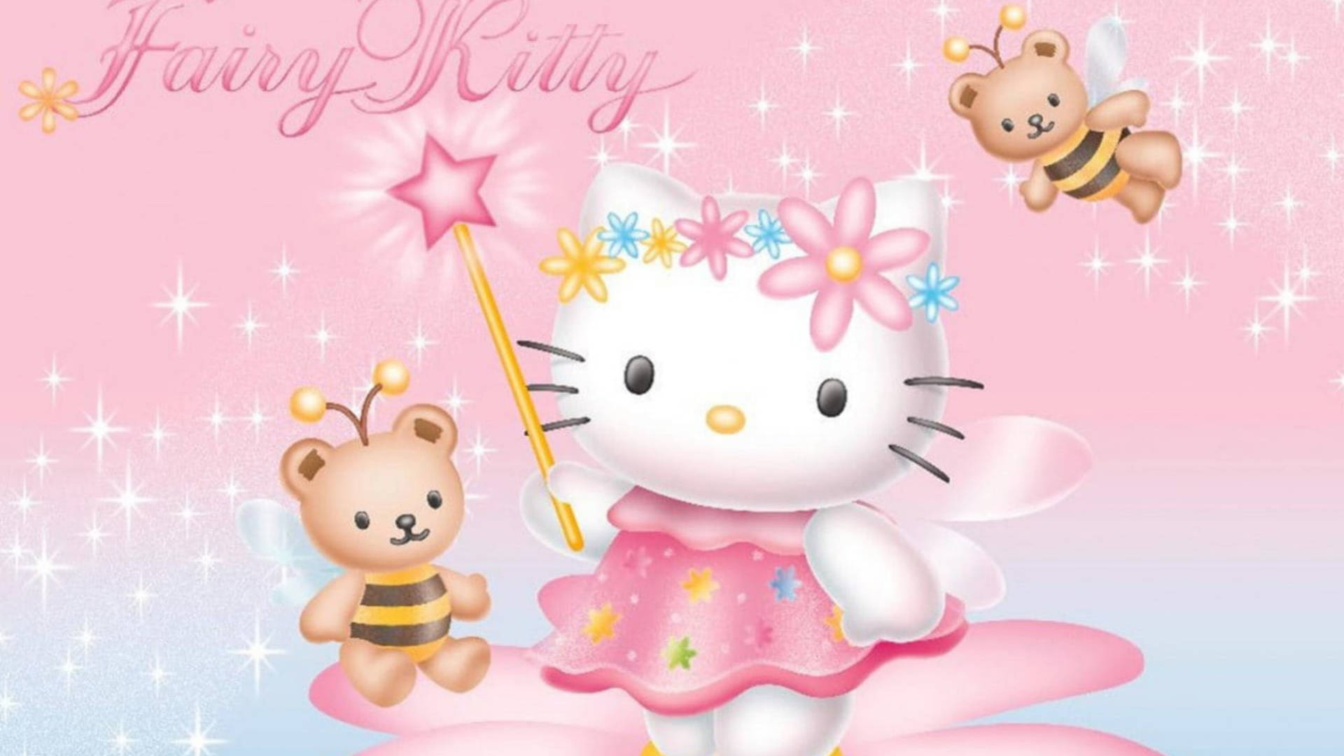 Hello Kitty Pink Fairy Wallpaper