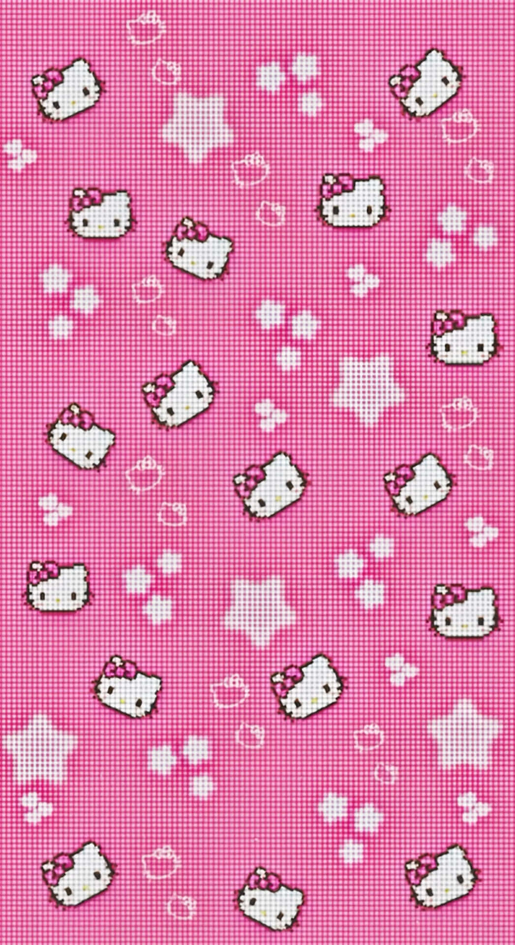 Hello Kitty Pink Pattern Wallpaper