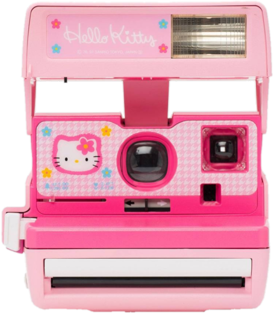 Hello Kitty Pink Polaroid Camera PNG