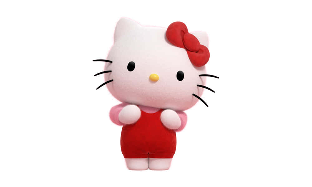 Hello Kitty Plush Toy White Background Wallpaper