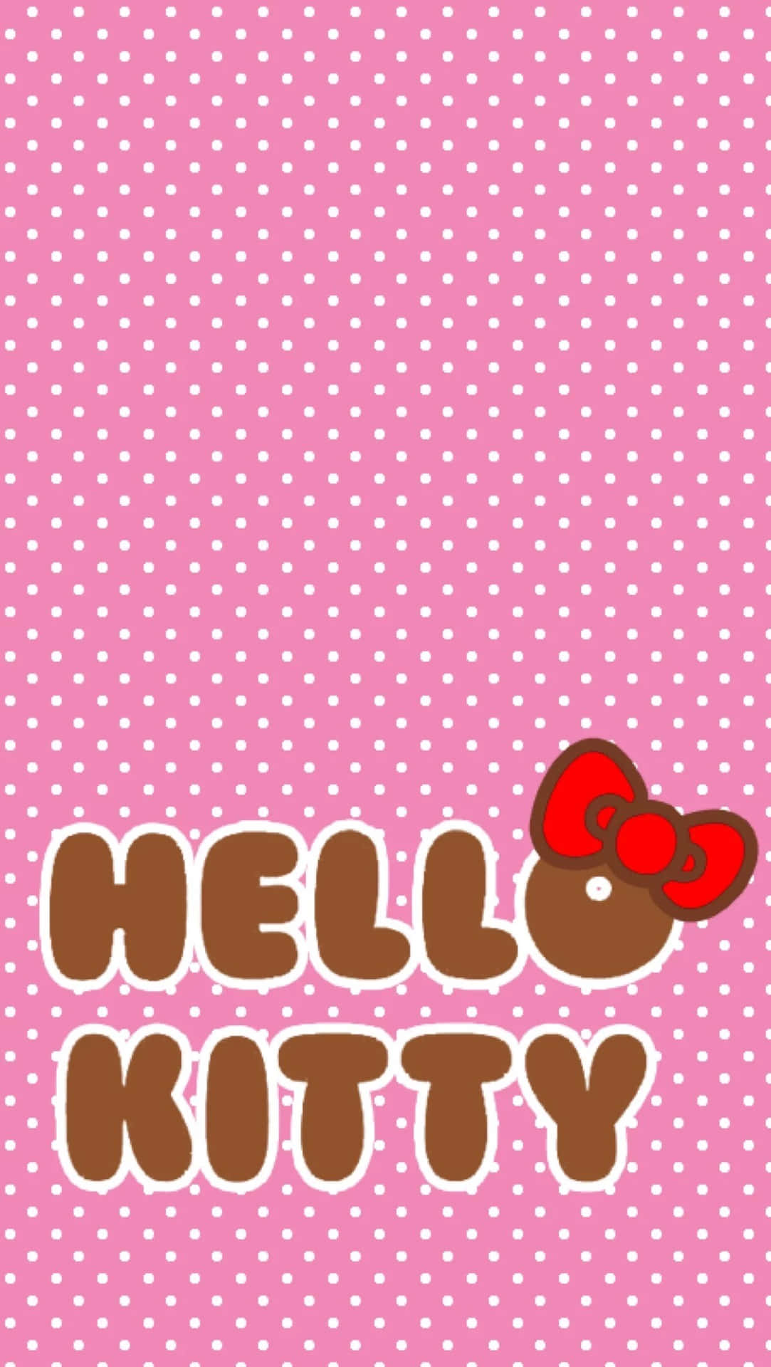 Hello Kitty Polka Dot Valentine Wallpaper