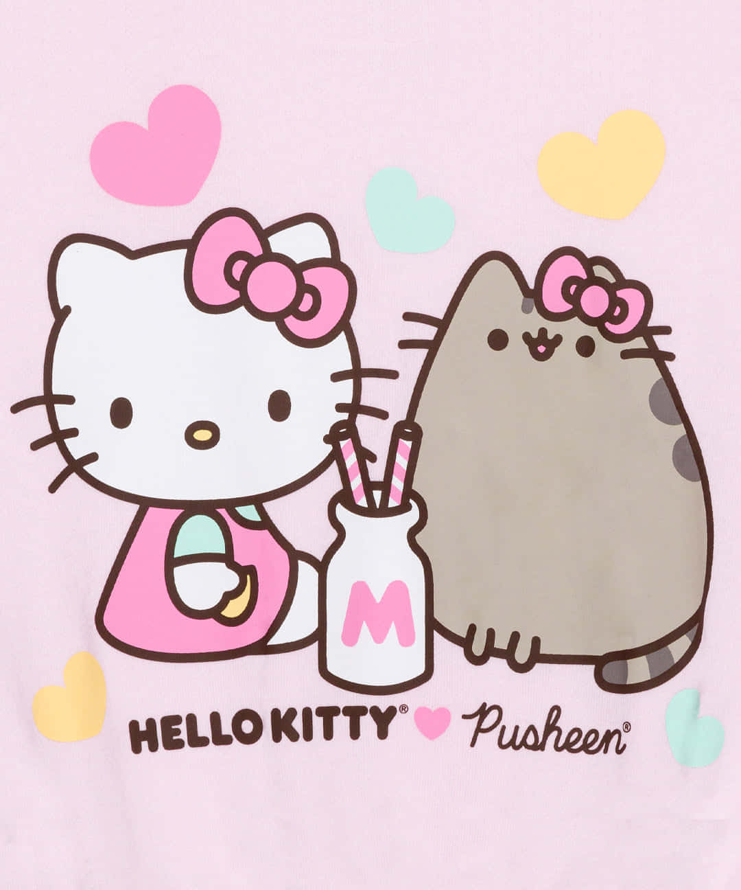 Download Hello Kitty Pusheen Valentines Day Collaboration Wallpaper ...