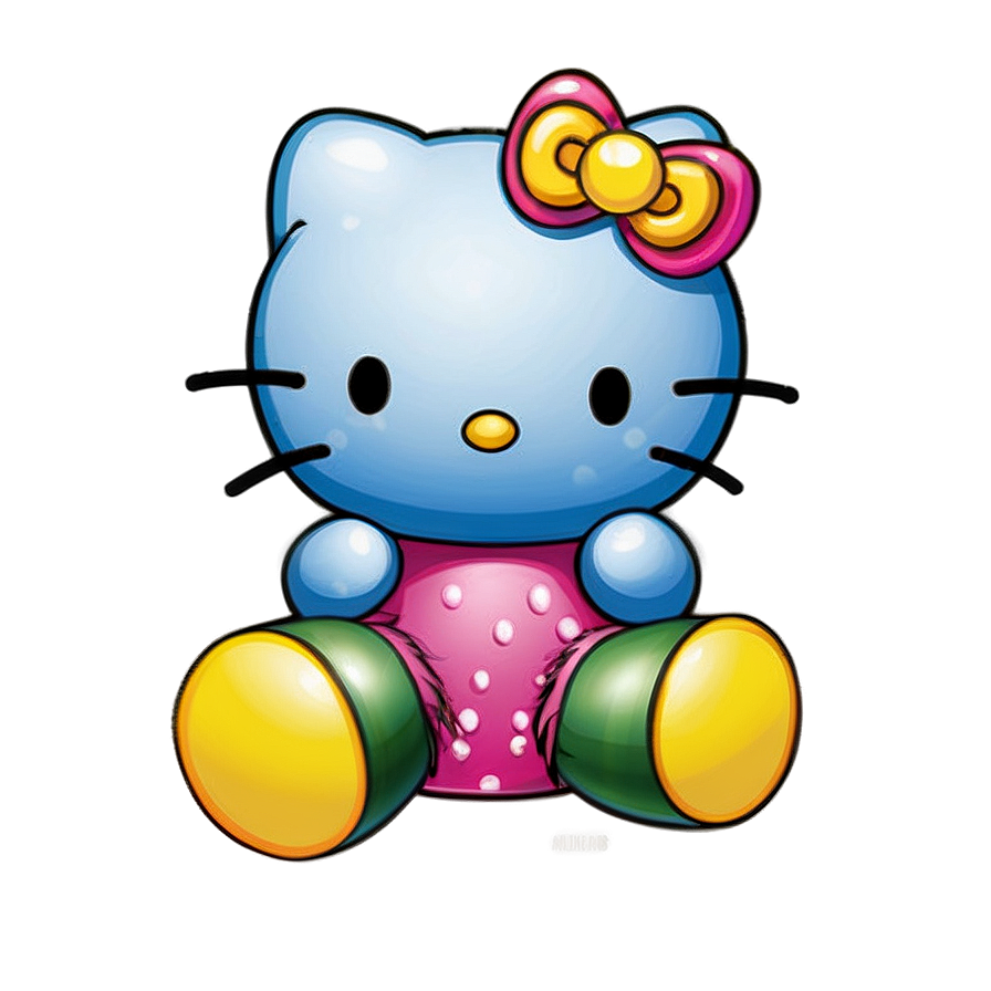 Hello Kitty Rainbow Png Bdu PNG