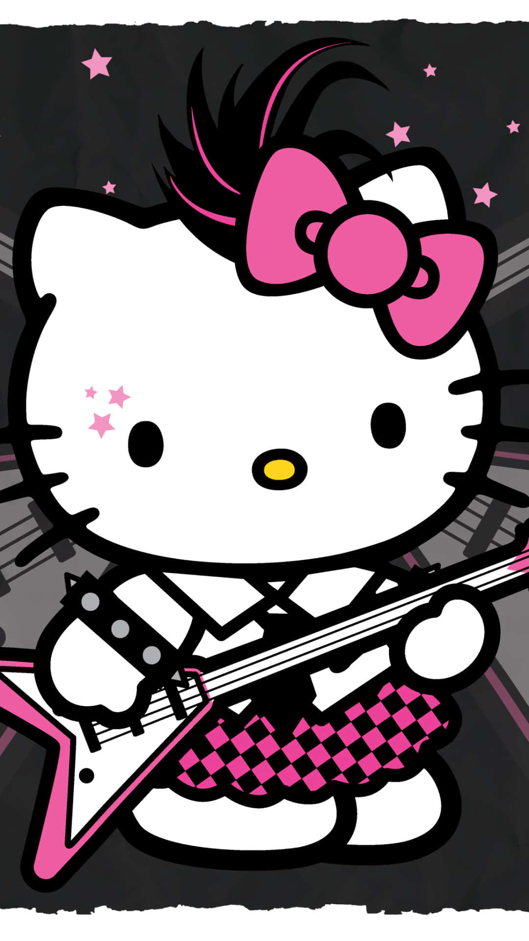 Hello Kitty Rockstar Phone Wallpaper Wallpaper
