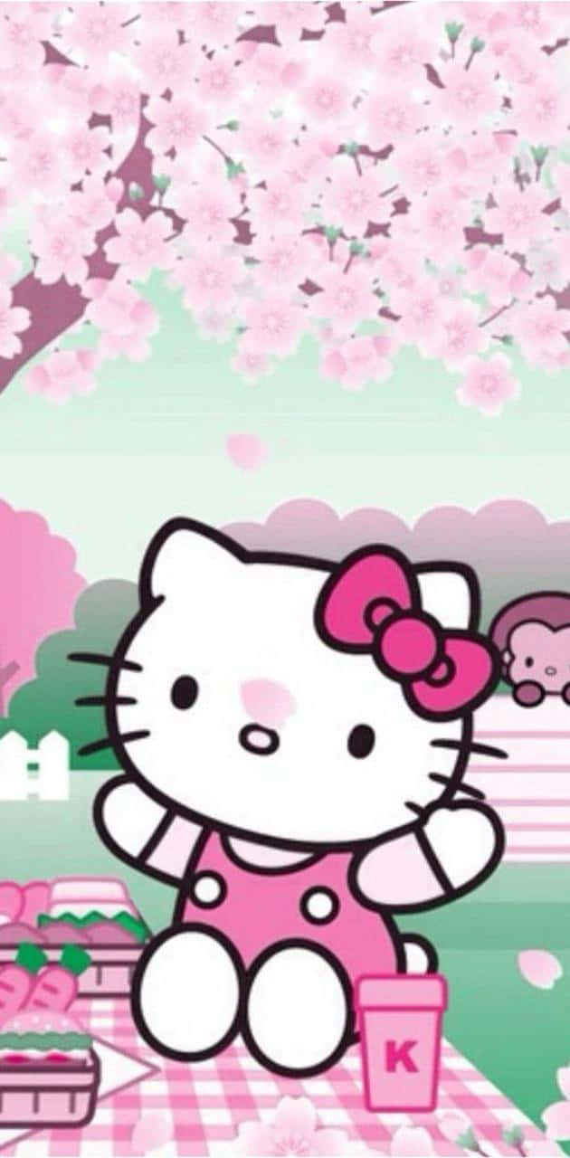 Hello Kitty Sakura Sanrio Pfp Wallpaper