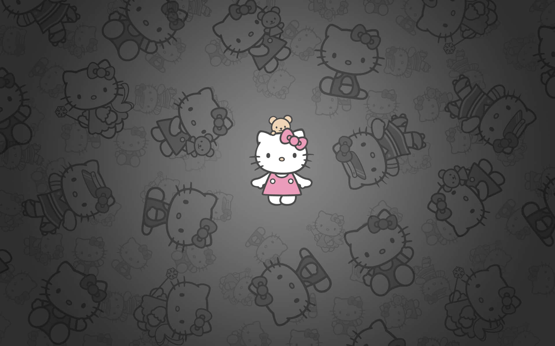 Hello Kitty Sanrio Pattern Wallpaper Wallpaper