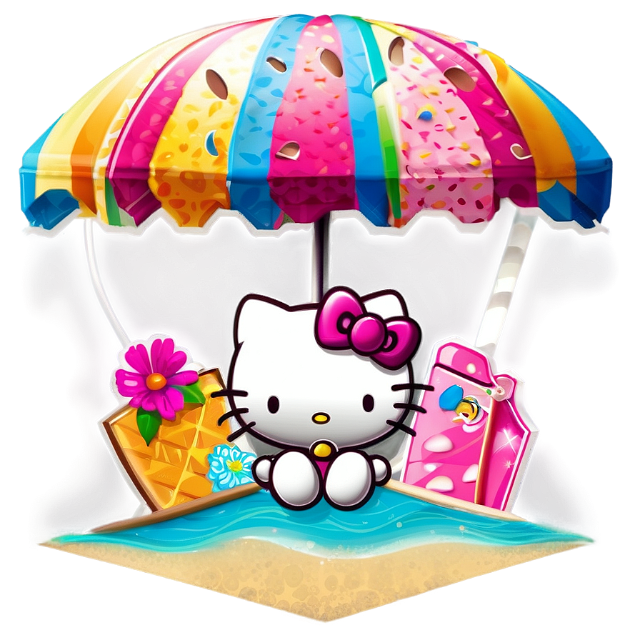 Hello Kitty Summer Png 04292024 PNG